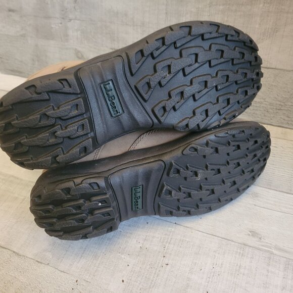 L.L. Bean Womens Medium Suede Winter Boots With Rubber Sole Size 7 - Picture 3 of 5